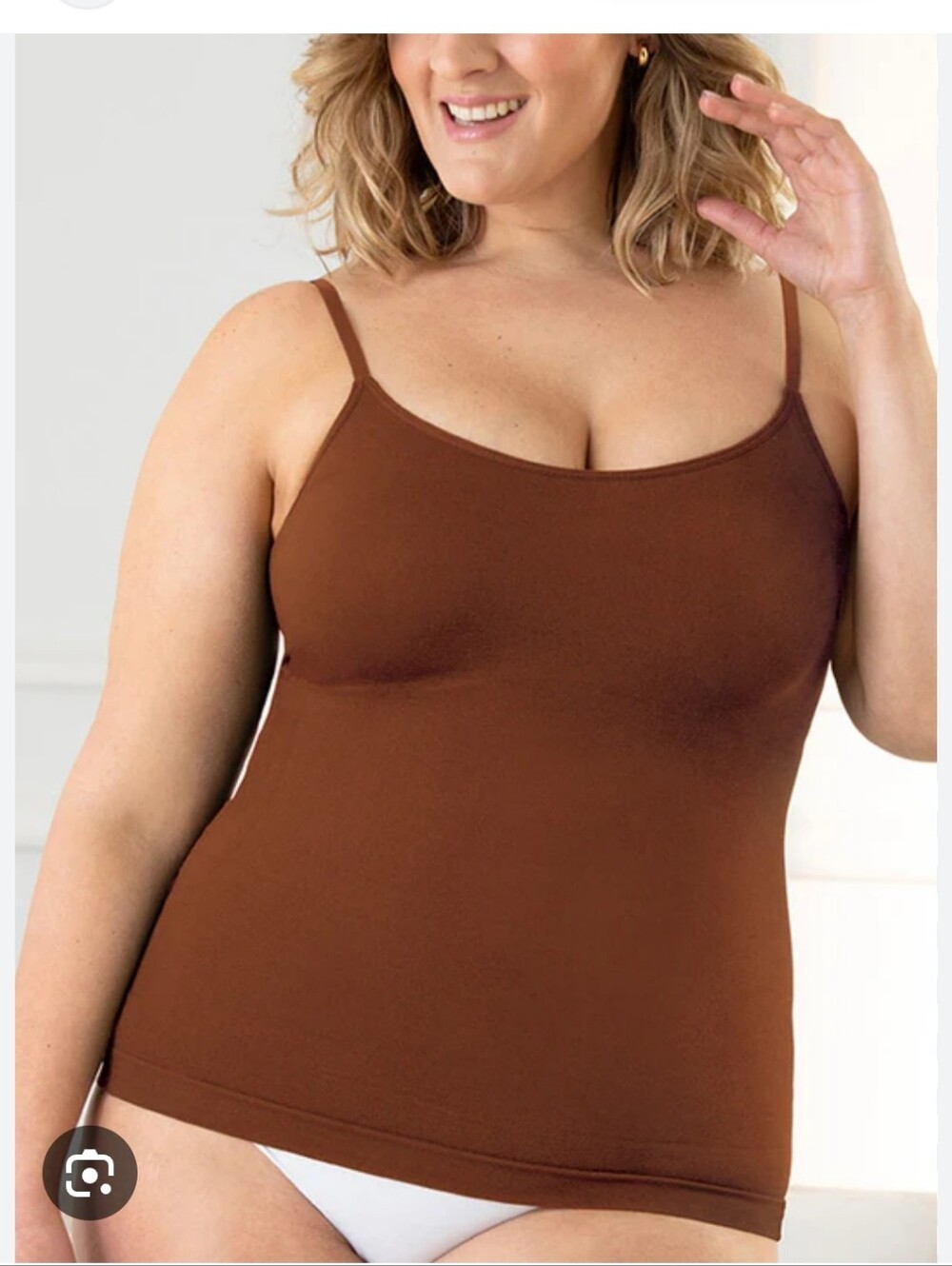 Empetua SHAPERMINT Brown Scoop Neck Cami 4XL NEW